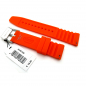 Preview: Fossil AMS169 Ersatzband Silikon orange mit Federstiefte, Stegbreite 22mm