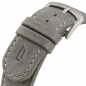 Preview: Lilienthal Berlin B009A Lederband grau Stegbreite 20mm