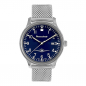Preview: Messerschmitt Herren Armbanduhr ME42-108M Milanaiseband Fliegeruhr blau