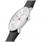 Preview: MONDAINE Armbanduhr MLE.33110.LBV Doppio Saphirglas, 33mm, Veganes Traubenleder