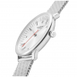 Preview: MONDAINE Armbanduhr MLE.33110.SM Doppio Saphirglas, 33mm, Milanaise