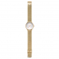 Preview: MONDAINE Armbanduhr MLE.33111.SM Doppio Saphirglas, 33mm, Milanaise Goldfarben