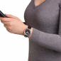 Preview: MONDAINE MST.34020.LBV.SET Damenuhr schwarz stop2go Saphirglas, 34mm mit Extraband