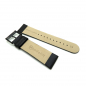 Preview: Mondaine Ersatzband, Wechselband Leder schwarz, Stegbreite 22mm