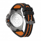 Preview: Philipp Plein Herren Armbanduhr PWTBA0523 OCTAGON Chrono Silikon schwarz-orange