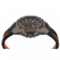 Preview: Philipp Plein Herren Armbanduhr PWTBA0523 OCTAGON Chrono Silikon schwarz-orange