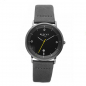 Preview: Regent Herren Armbanduhr 1111552 Datum Lederband grau