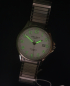 Preview: Regent unisex 36mm Armbanduhr F-1349 Saphirglas Datum Zugband 10ATM