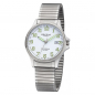 Preview: Regent unisex 36mm Armbanduhr F-1349 Saphirglas Datum Zugband 10ATM