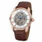 Preview: REGENT Herren Automatikuhr GM-1433 Saphirglas, made in Germany, Skelettiert