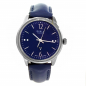 Preview: GARDE UMR Ruhla Damen Armbanduhr Funkuhr 122-53A blaues Lederband 35mm
