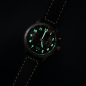 Preview: UMR Ruhla Herren Armbanduhr 32105 Alarm, Großdatum, Ronda-Werk Edition