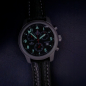 Preview: SEWILLS Armbanduhr Chrono Air Force ETA-Werk 251.272 Edelstahl, XL-Lederband