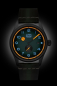 Preview: UMF Ruhla 1134-4, Titan, Quarz, Saphirglas, Armbanduhr, Lederband, 42mm