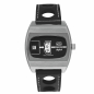 Preview: UMF Ruhla 1434-2 Armbanduhr Scheibenuhr Automatik, Saphirglas, 41mm, schwarz