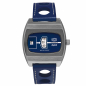 Preview: UMF Ruhla 1434-3 Armbanduhr Scheibenuhr Automatik, Saphirglas, 41mm, blau