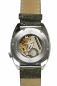 Preview: UMF Ruhla 1466-3, Kaliber 13 Quarz, Saphirglas, Armbanduhr, Blau, Lederband, 42mm