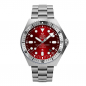Preview: UMF Ruhla 1928M-7 rot Armbanduhr NVA Kampfschwimmer Automatik, Saphirglas, 42mm
