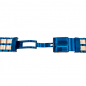 Preview: Ersatzband-Wechselband Vostok Europe Energia Rocket Edelstahl 26 mm rose-​blau