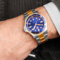 Preview: Luminox Herren Armbanduhr XS.0944 Sport Timer blau bicolor, 40mm, Saphirglas 10 ATM