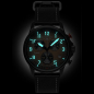 Preview: Bauhaus Aviation Herrenuhr 2888-5 Flyback-Chronograph, Datum, Lederband