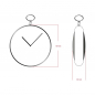 Preview: Dugena 4460306 Savonette Taschenuhr mit Kette, Datum, Mondphase