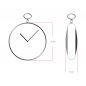 Preview: Dugena 4460977 Savonette Taschenuhr Handaufzug skelettiert bronzefarben mit Kette