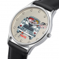 Preview: UMR Ruhla Armbanduhr Abrafaxe "Trabant" 53101 Ronda-Werk, Lederband, 35mm