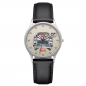 Preview: UMR Ruhla Armbanduhr Abrafaxe "Trabant" 53101 Ronda-Werk, Lederband, 35mm