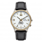 Preview: UMR Ruhla Classic Herren Armbanduhr Titan 17082 Dualtime, Groß-Datum, bicolor