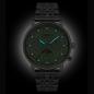 Preview: Zeppelin 8637M4 Damenuhr Quarz mit Mondphase und Metallarmband, Mintgrün