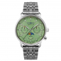 Preview: Zeppelin 8637M4 Damenuhr Quarz mit Mondphase und Metallarmband, Mintgrün