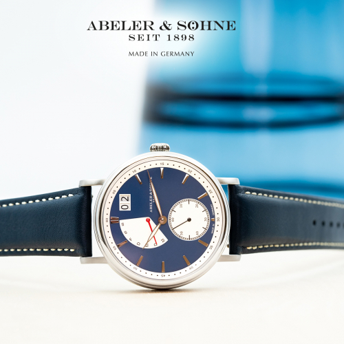 ABELER & SÖHNE AS2695 Herren Armbanduhr Day-Date Saphirglas Ronda-Werk