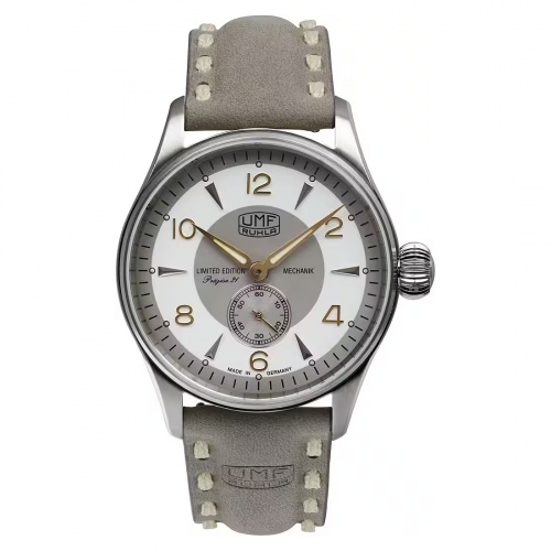 UMF Ruhla 1138-5, Handaufzug ETA 7001 Peseux Armbanduhr Saphirglas