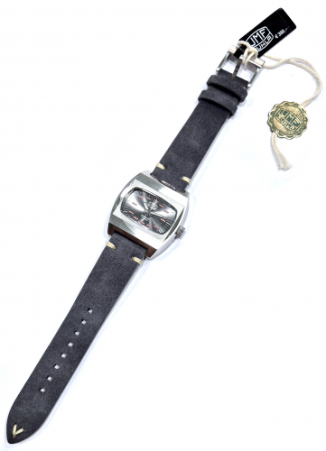 Preview: UMF Ruhla 1452-2 Armbanduhr Zaria Mechanik, Handaufzug, Saphirglas, 41mm, anthrazit