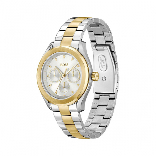 Boss Damen Armbanduhr Allusion 1502746 Multifunktion bicolor
