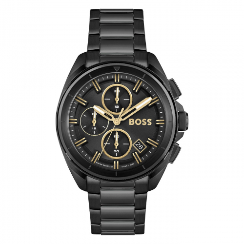 Boss 1513950 Herren Armbanduhr Chronograph Edelstahl IP-Schwarz