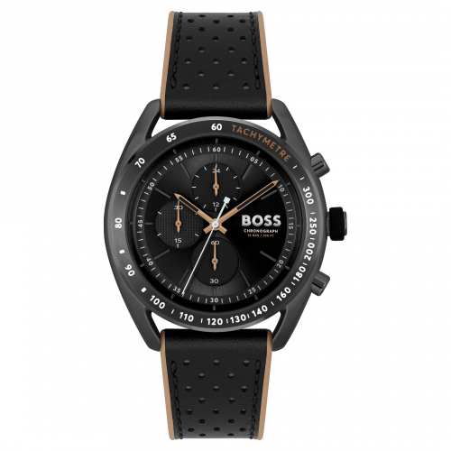 Hugo Boss Herren Armbanduhr Chrono 1514022 Silikonband, 10 ATM