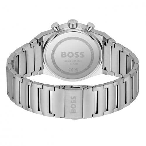 Boss Herren Armbanduhr 1514220 Candor Chrono Edelstahl grün