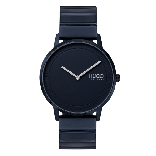 HUGO Armbanduhr 1520021 Echo dunkelblau Edelstal Blau