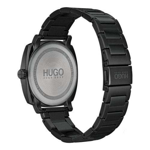 HUGO Herren Armbanduhr 1530081 Own Zifferblatt dünkelgrün mit Sonnenschliff