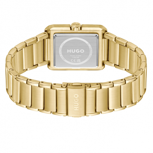 HUGO Herren Armbanduhr 1530381 #THRIVE ANALOG goldfarben