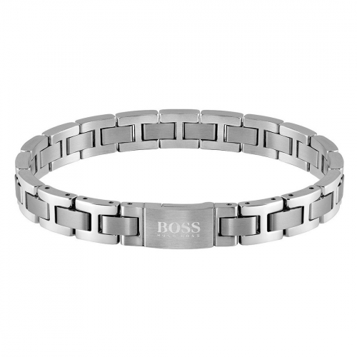 HUGO BOSS Herren Glieder-Armband 1580036 21,5cm Magnetverschluss