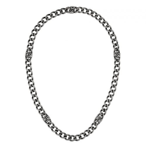 BOSS Herren Kette DOUBLE B ABSOLUTE 1580744 Edelstahl 56cm grau