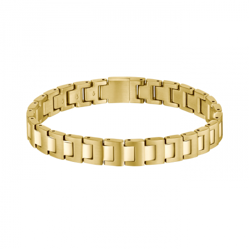 BOSS Herren Armband Edelstahl 1580753 Gliederarmband Goldfarben 20cm