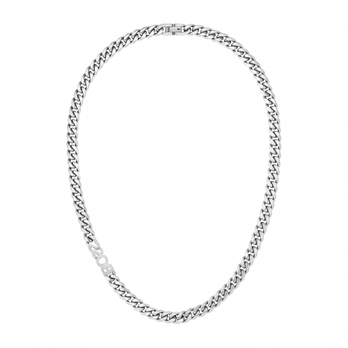Preview: BOSS Herren Kette 1580769 Gliederkette BOSS Logo-Kette 51cm, 8mm