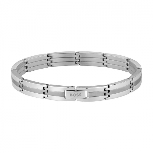 BOSS Herren Armband Edelstahl 1580803 Gliederband 20cm