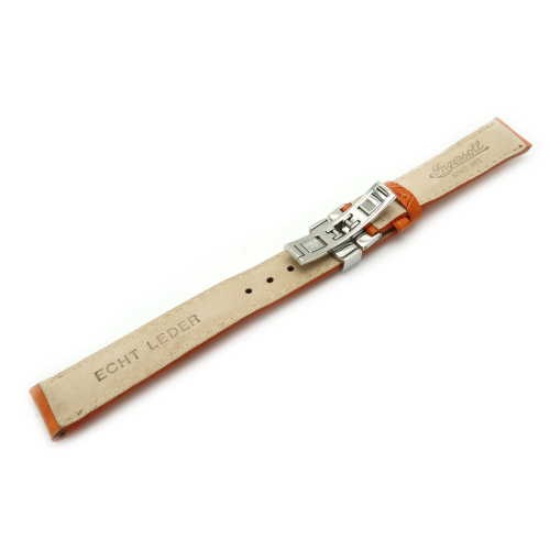 Ingersoll Ersatzband Leder orange Kokoprägung Stegbreite 16mm mit Faltschließe