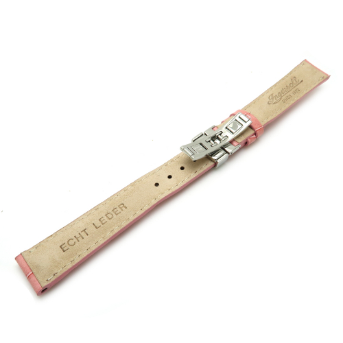 Ingersoll Ersatzband Leder rosa Kokoprägung Stegbreite 16mm mit Faltschließe