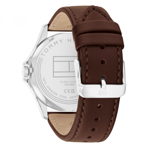 Preview: Tommy Hilfiger 1710669 Herren Armbanduhr, Lederband, 42mm